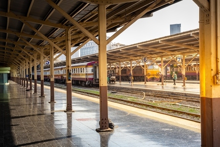 Bangkok  Thailand   March 3  Hua Lamphong Railway Station was r