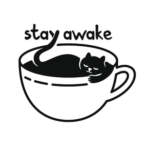 Stay Awake Coffee Cat