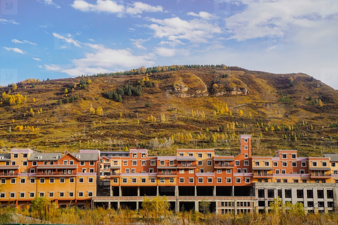 Resort development mountainous region photography