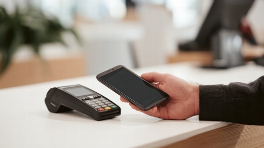 Contactless payment  smartphone  wireless transaction  modern  technology  retail  secure