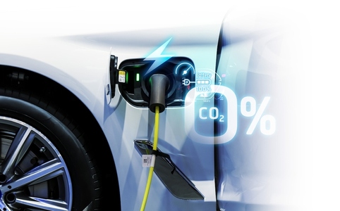 Power cable pump plug in charging power to electric vehicle EV c Power cable pump plug in charging power to electric vehicle EV c