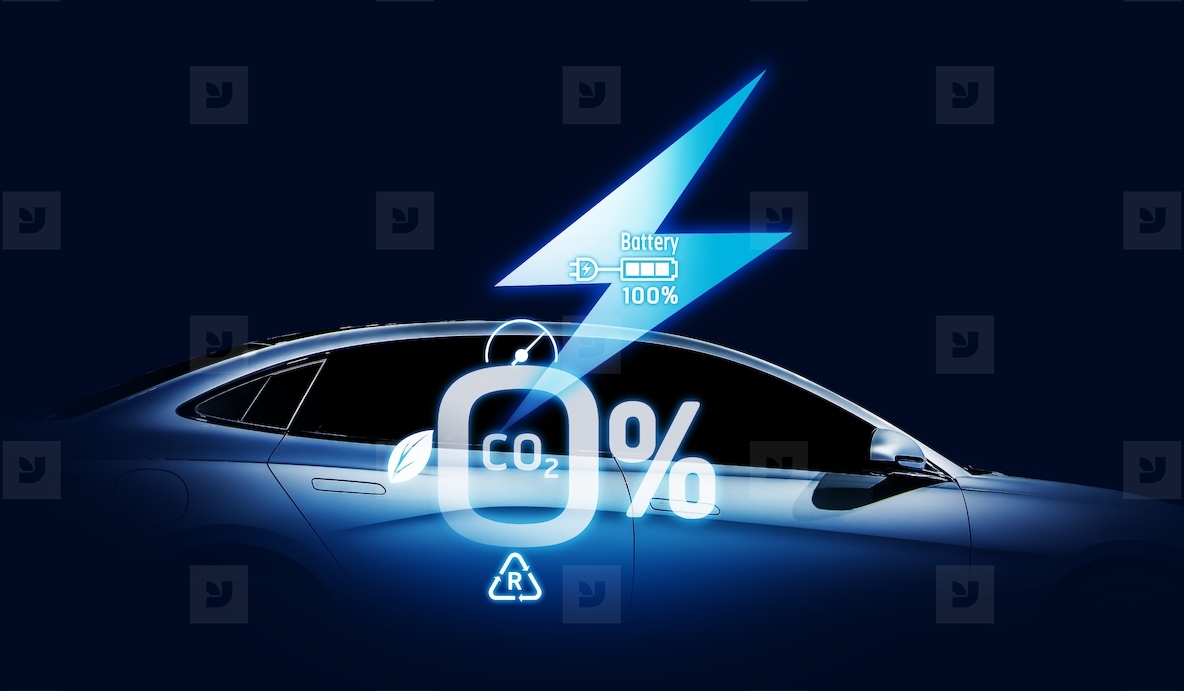 Concept of Power cable pump plug in charging power to electric v