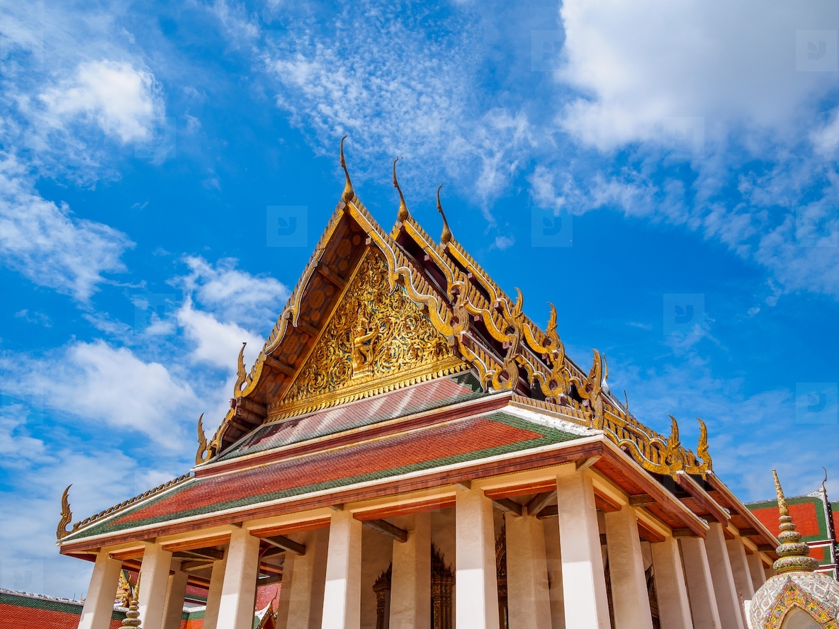 Inside Golden mountain  Phu Khao Thong at Wat Saket one of Ban