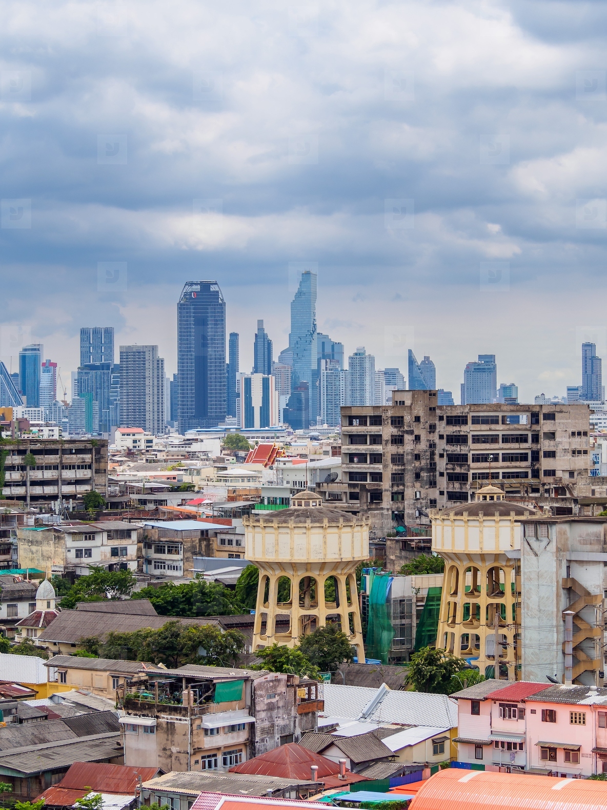 BANGKOK  THAILAND   AUGUST 25  2025  A birds eye view of Bangk