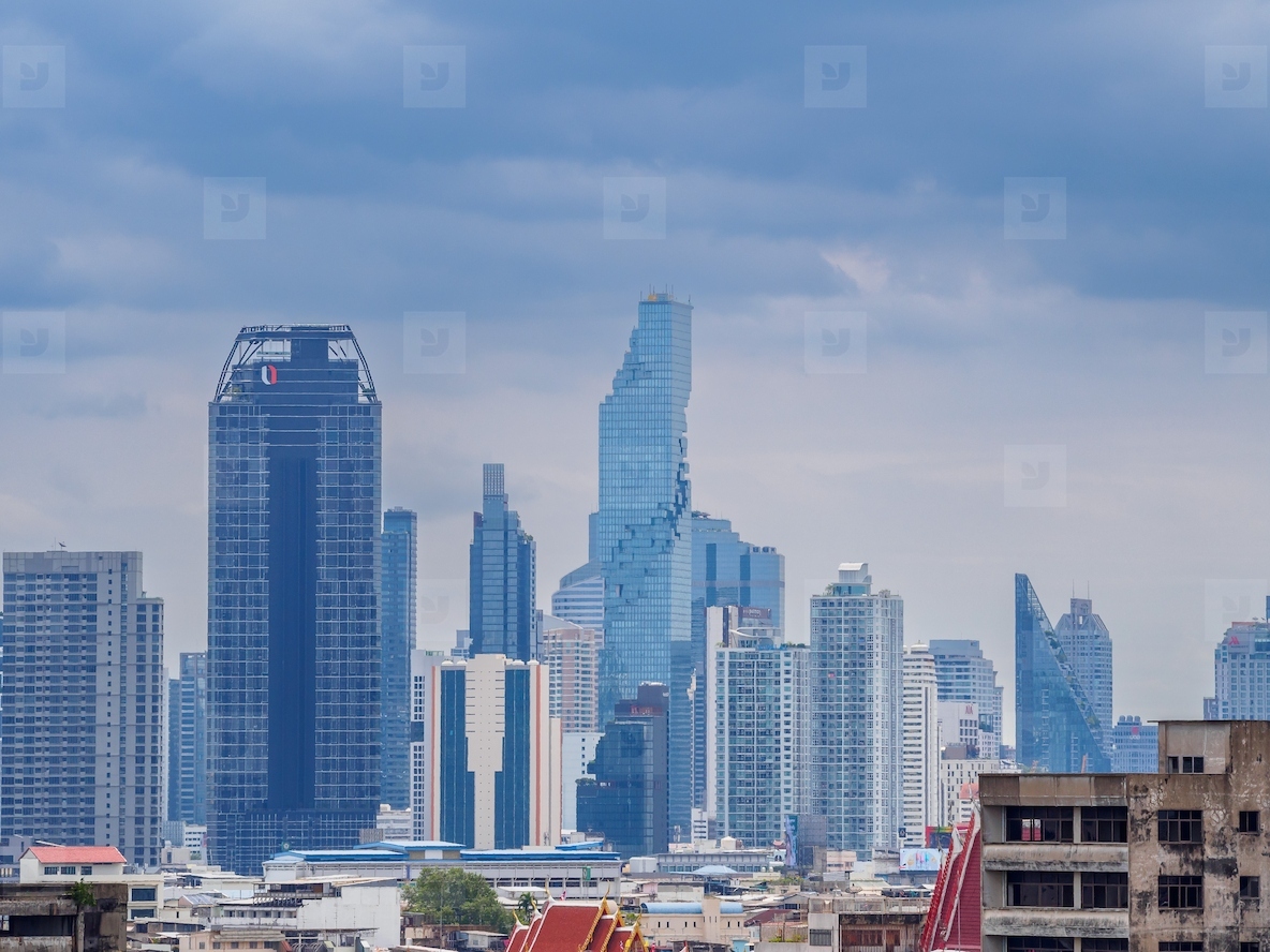 BANGKOK  THAILAND   AUGUST 25  2025  A birds eye view of Bangk