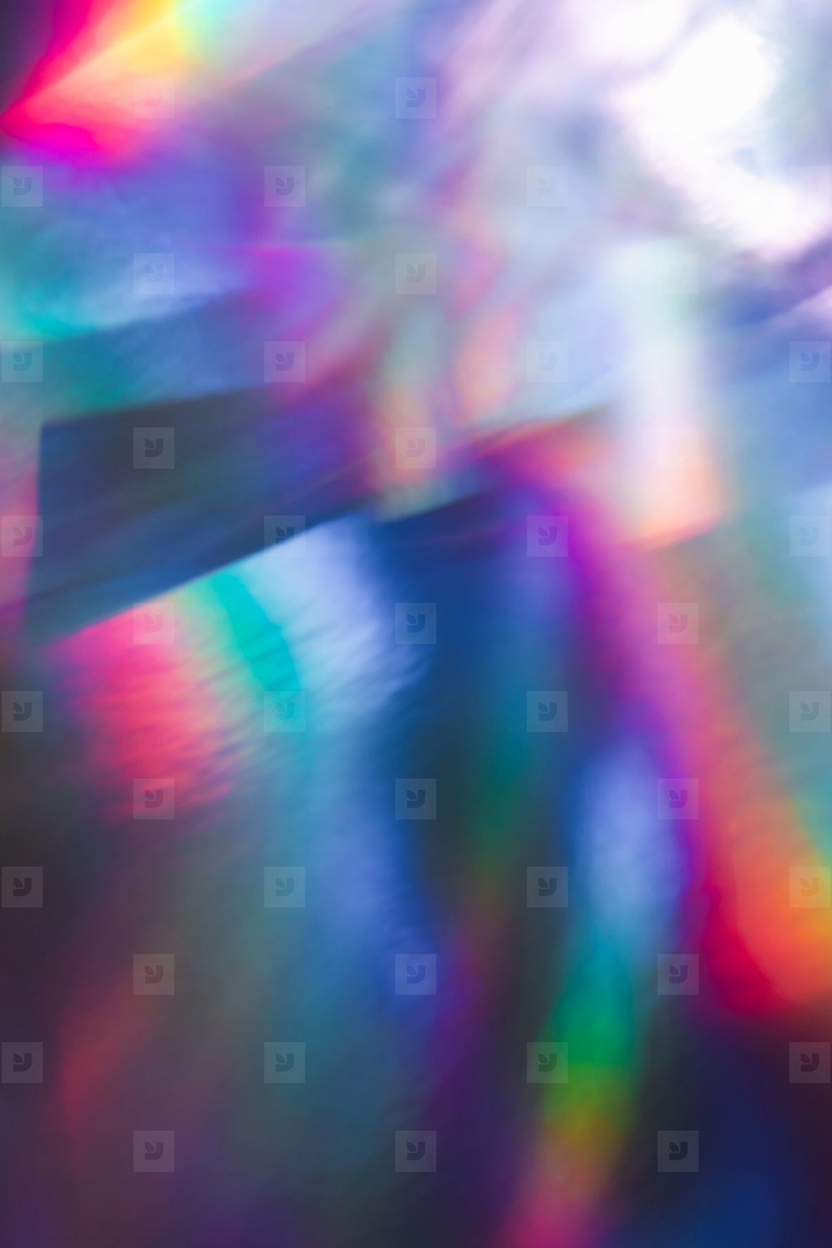 Soft colorful abstract background with blurred light reflections in purple  blue  and pink tones  creating a dreamy gradient texture
