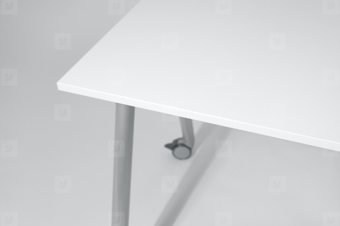 White office table stock photo (33925) - YouWorkForThem