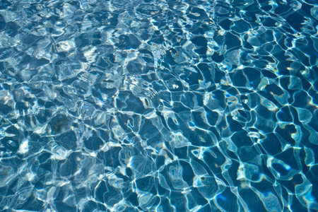 Summer pool water ripples