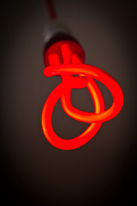 Red Twist Light Sculpture Bulb