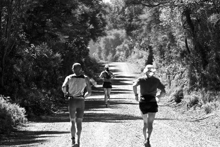 Trail Runners on a Dirt Road