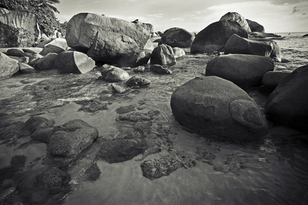 Virgin Gorda beach boulders