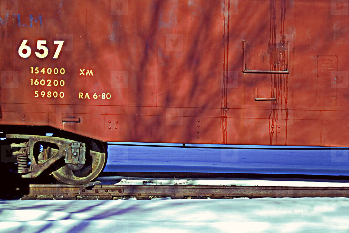 Train storage car stock photo (39674) YouWorkForThem