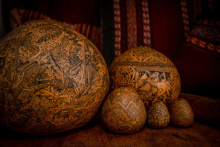 Carved Gourds