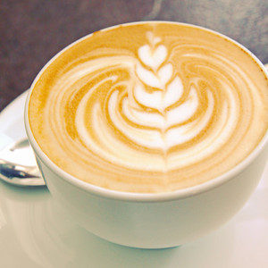 Cappuccino or latte art coffee