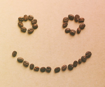 Happy face of coffee bean