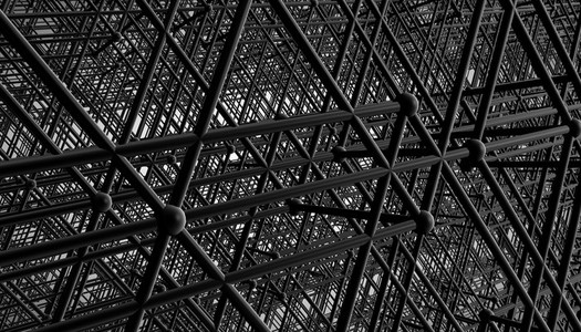 black construction grid