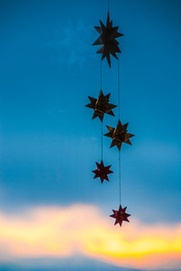 Christmas stars   sky