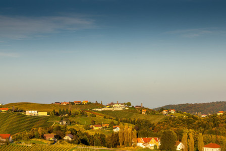 Romantic landscape  hills