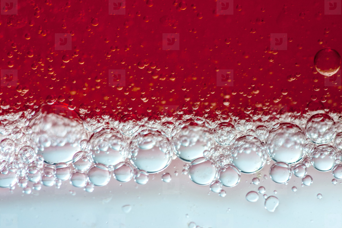 Red oil bubbles