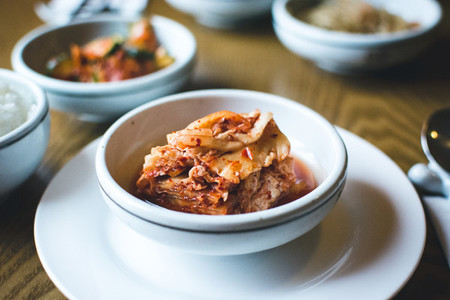 Closeup Kimchi  Korean Food
