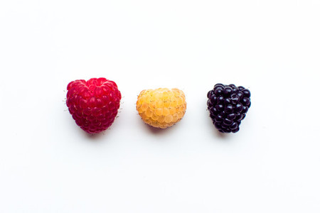 Various type of berry fruits iso