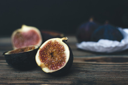 Ripe Fig fruits isolated