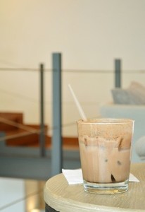 Iced Coffee on wood table
