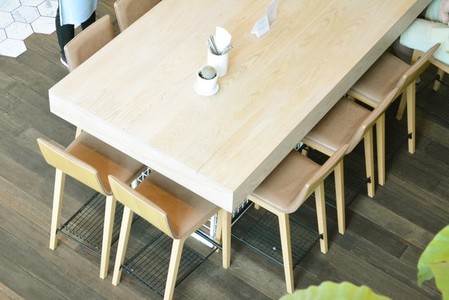 Cafe table with chairs