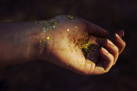 Glittered Hand