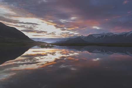 Arctic sunset  Iceland