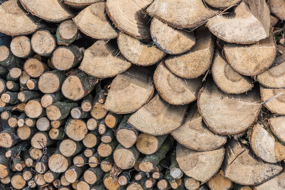 Staple of wood heating