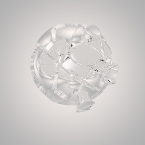 abstract glas sphere