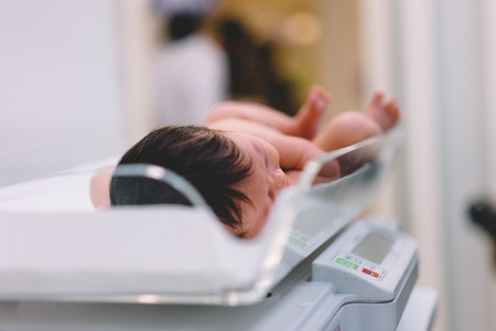 Baby on Hospital Scale