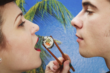 Retro Sushi Couple 11