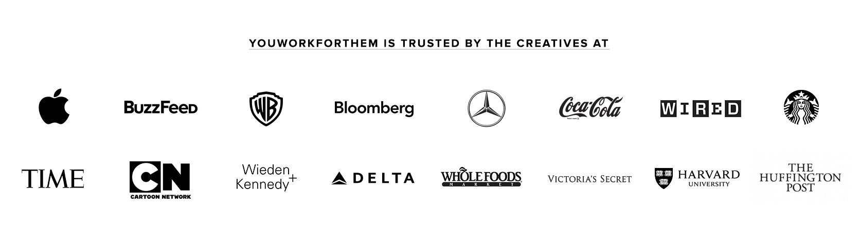 YouWorkThem is trusted buy creatives at