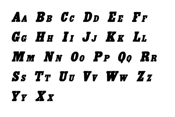 Antique X Condensed Complete Antique X Condensed Complete