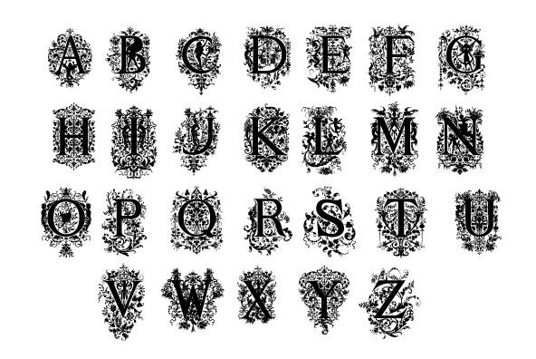 Victorian Ornamental Capitals Victorian Ornamental Capitals