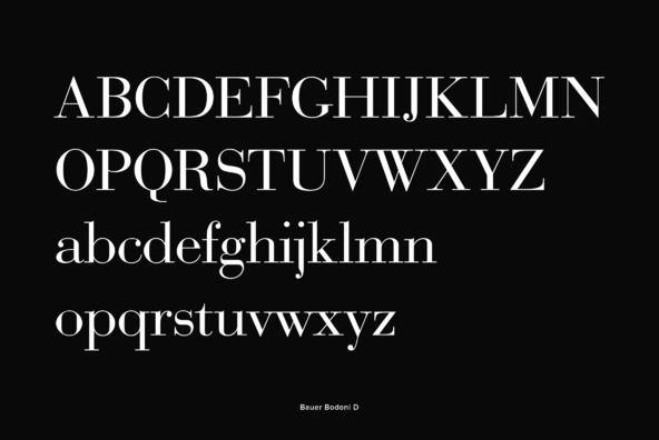 Bauer Bodoni Bauer Bodoni