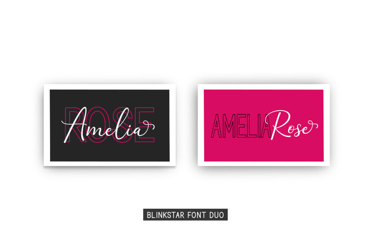 Blinkstar Font Duo Blinkstar Font Duo