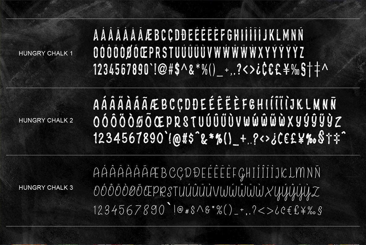 HungryChalk Typeface 4