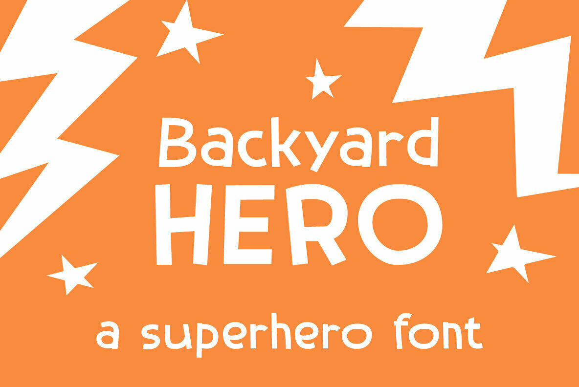 Backyard Hero Font