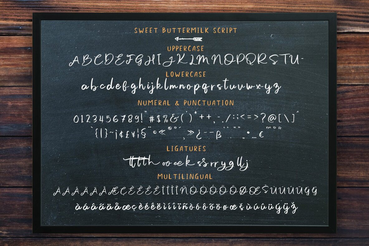 Sweet Buttermilk Font Duo 10