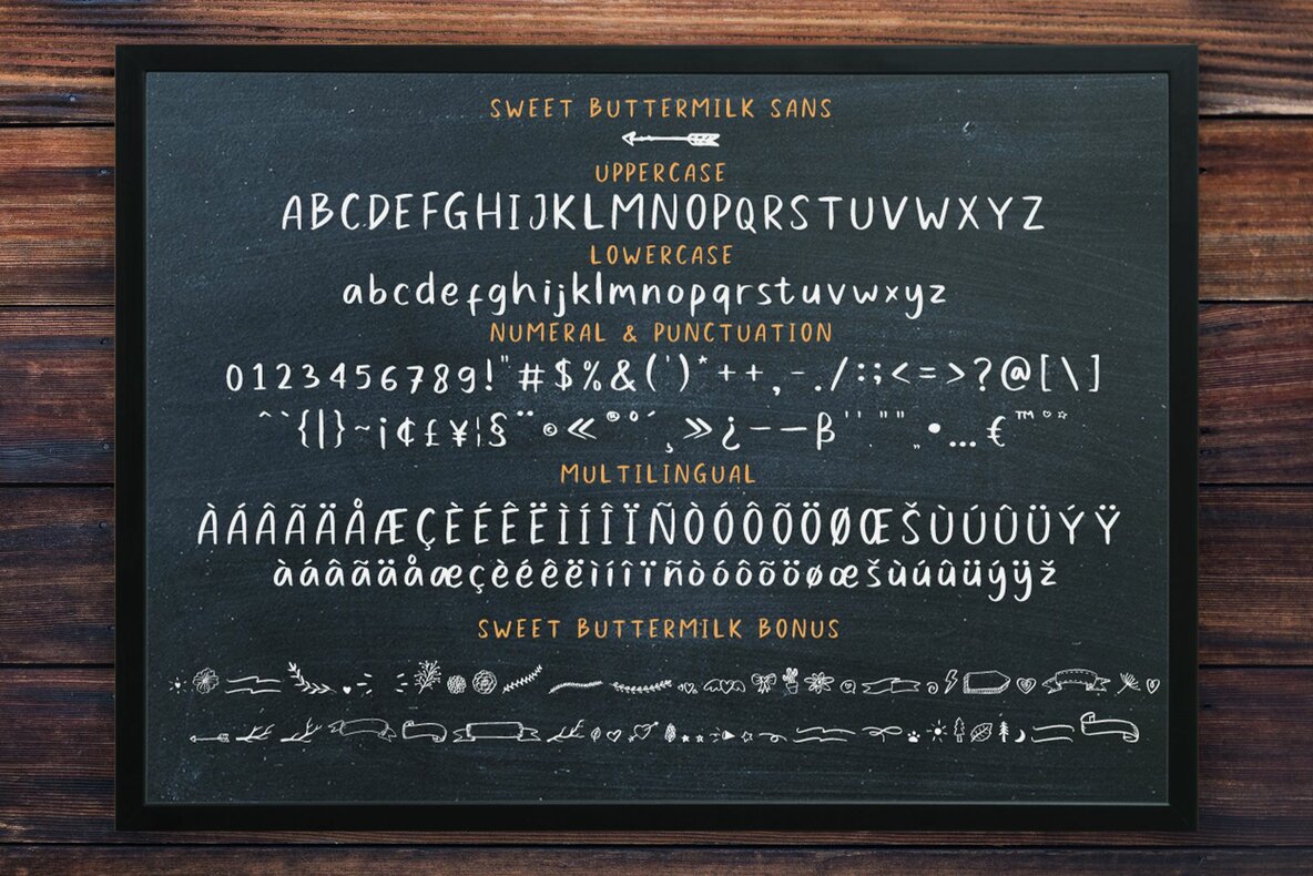 Sweet Buttermilk Font Duo 11