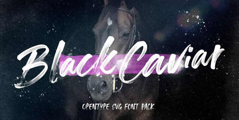 Black Caviar SVG Font