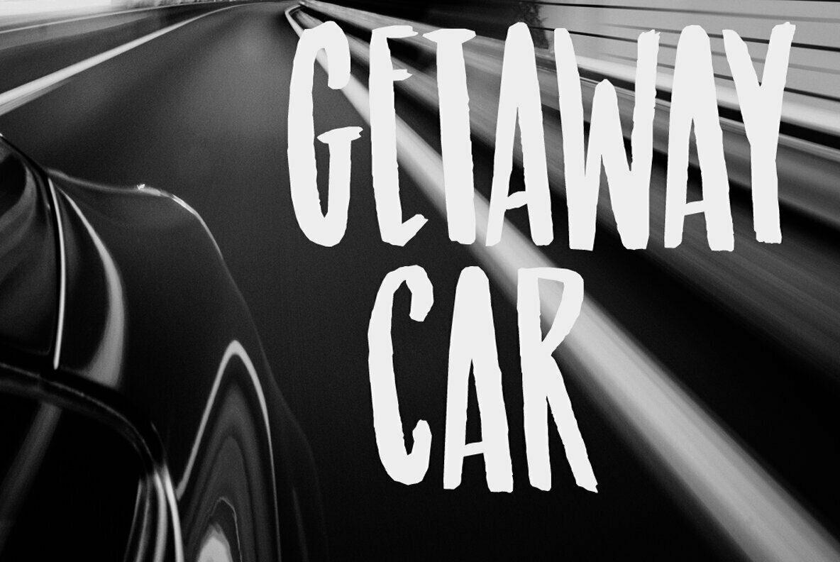 Getaway Car Font