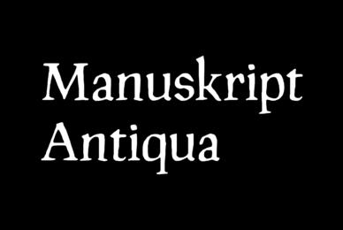 Manuskript Antiqua