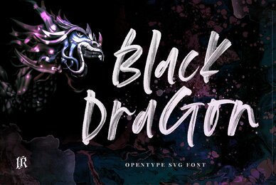 Black Dragon SVG Font