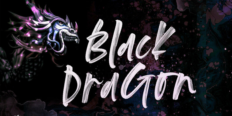 Black Dragon SVG Font