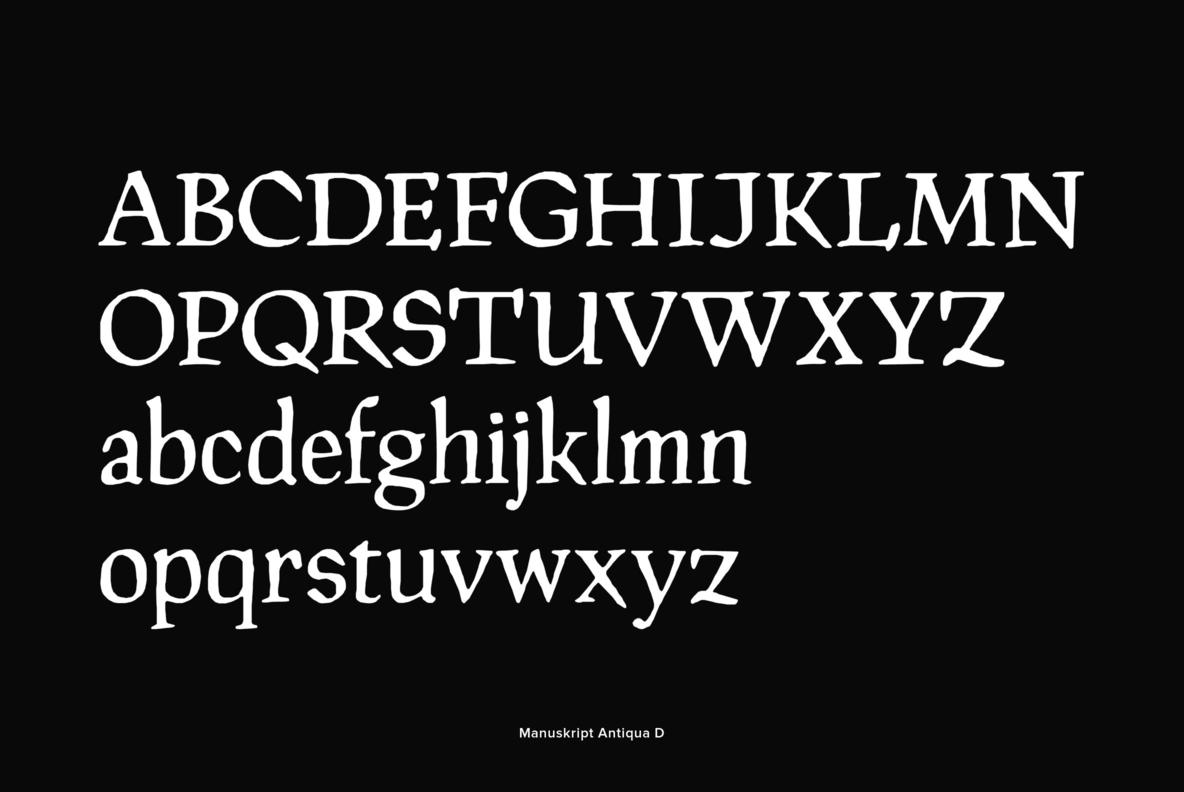 Manuskript Antiqua Manuskript Antiqua