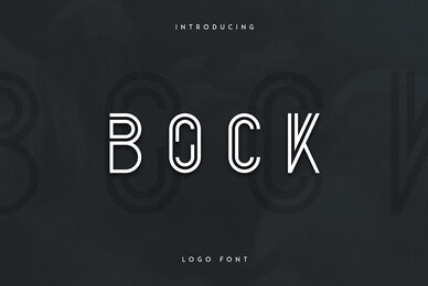 Bock   Logo Font